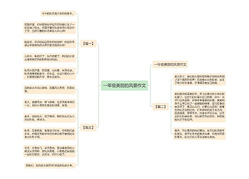 一年级美丽的风景作文 一年级美丽的风景作文