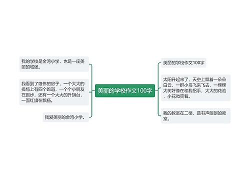 美丽的学校作文100字