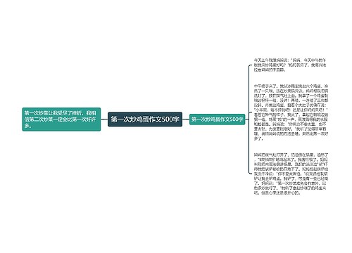 第一次炒鸡蛋作文500字