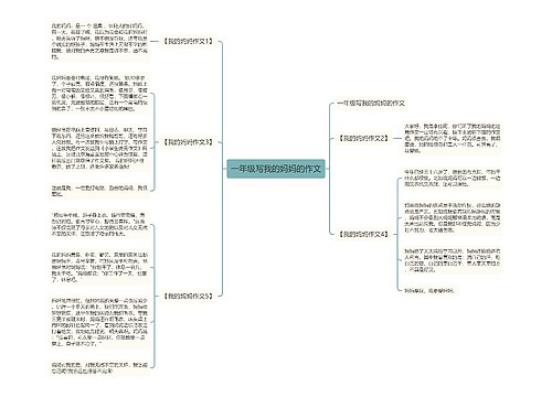一年级写我的妈妈的作文