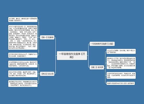 一年级寒假作文趣事【三篇】