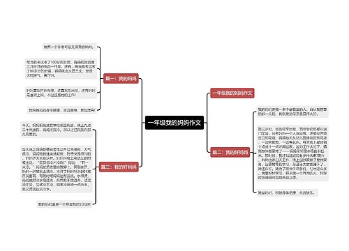一年级我的妈妈作文