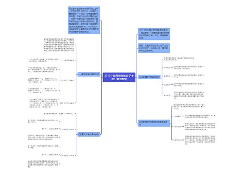 2017年教师资格教育学考点：复式教学