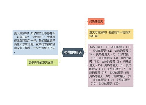 炎热的夏天