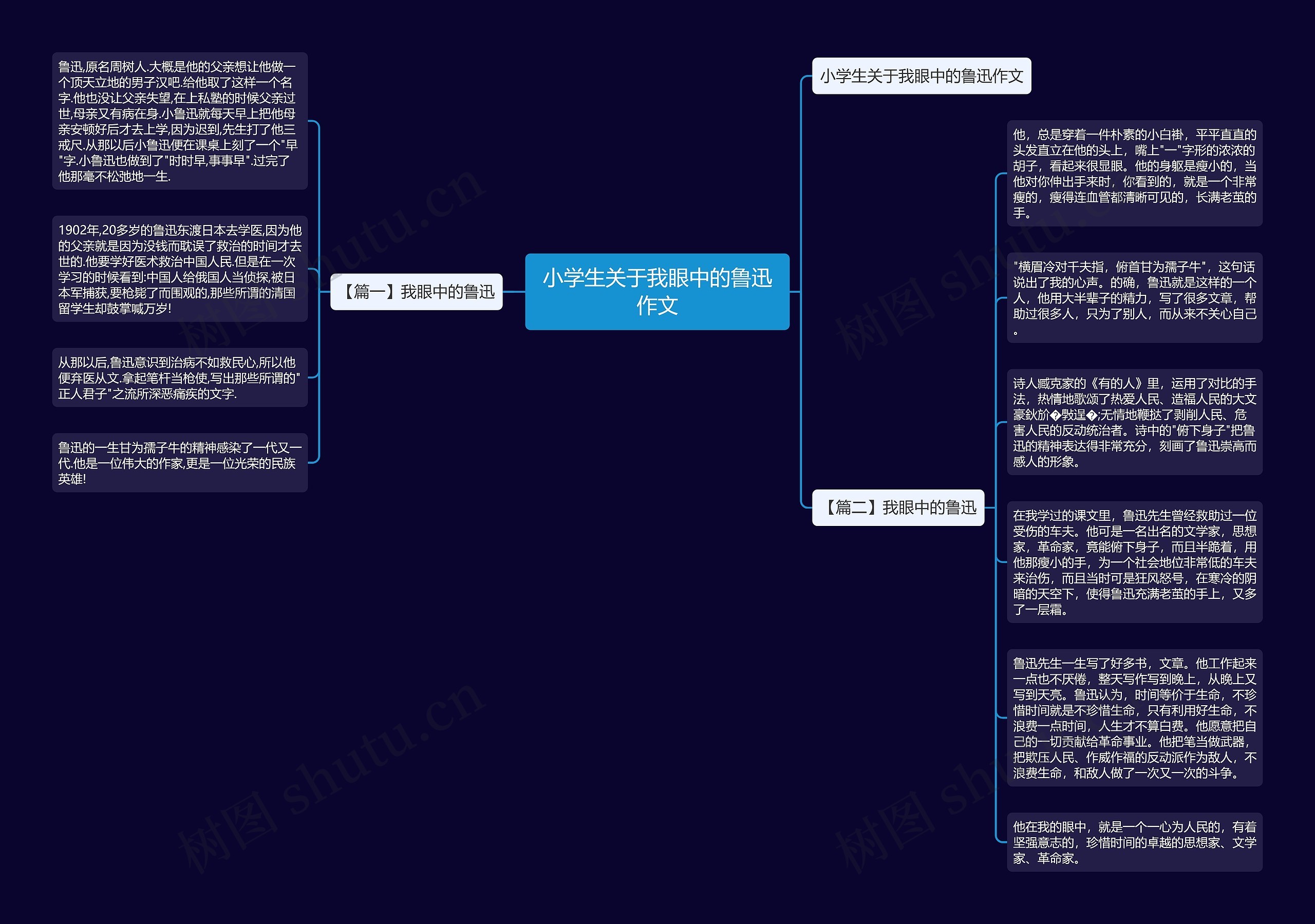 小学生关于我眼中的鲁迅作文 小学生关于我眼中的鲁迅作文