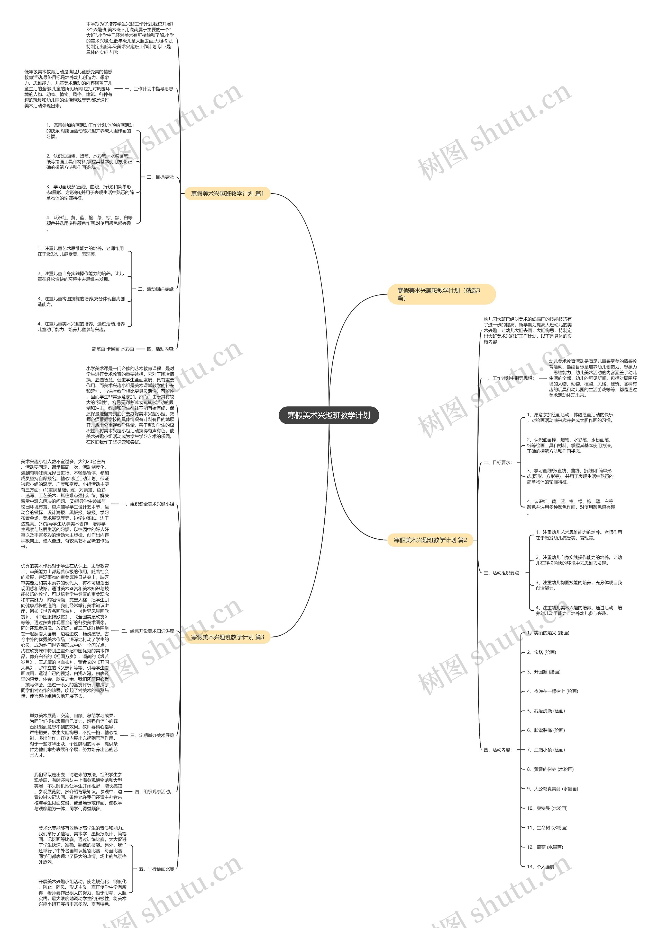 寒假美术兴趣班教学计划 寒假美术兴趣班教学计划