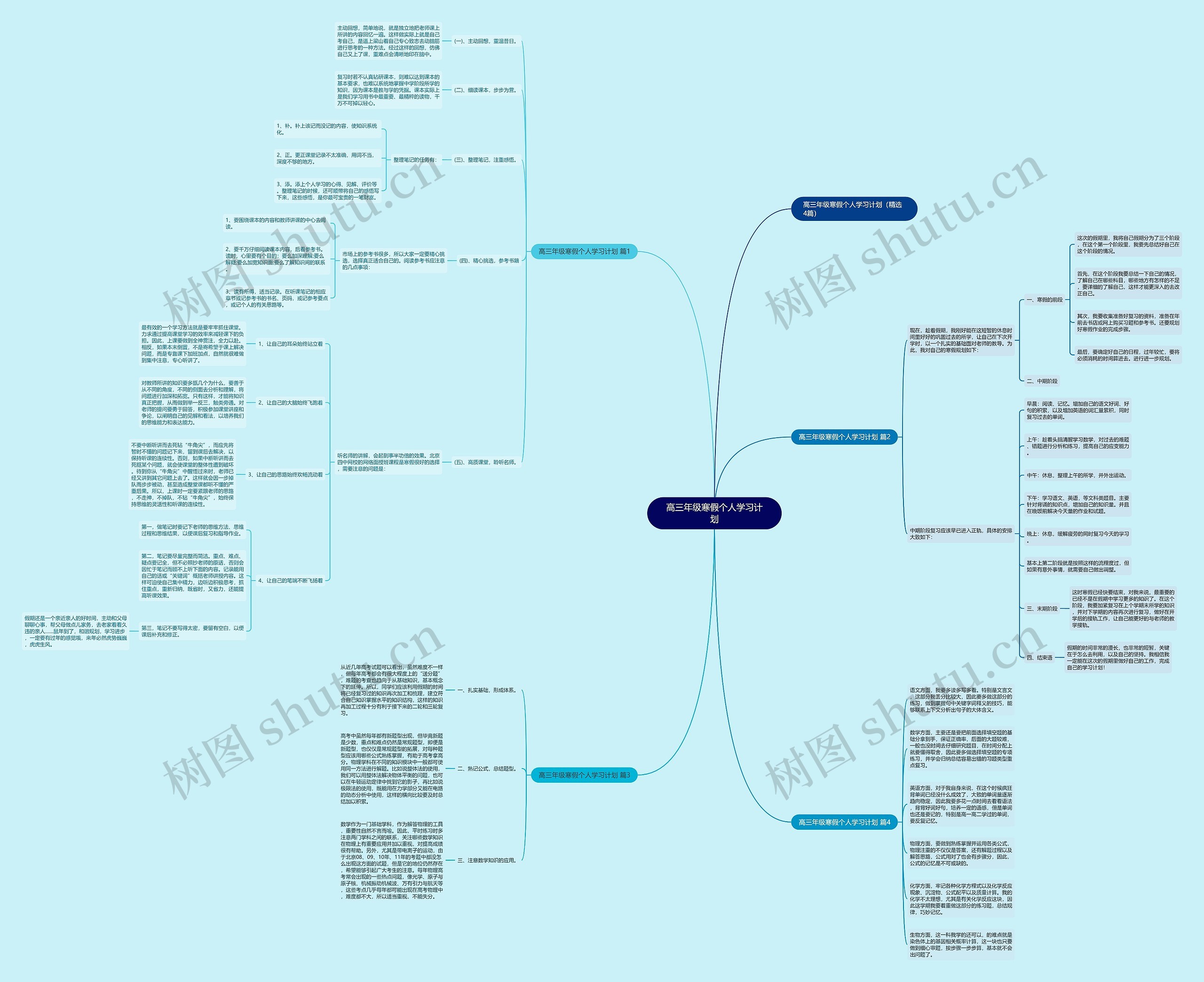 高三年级寒假个人学习计划