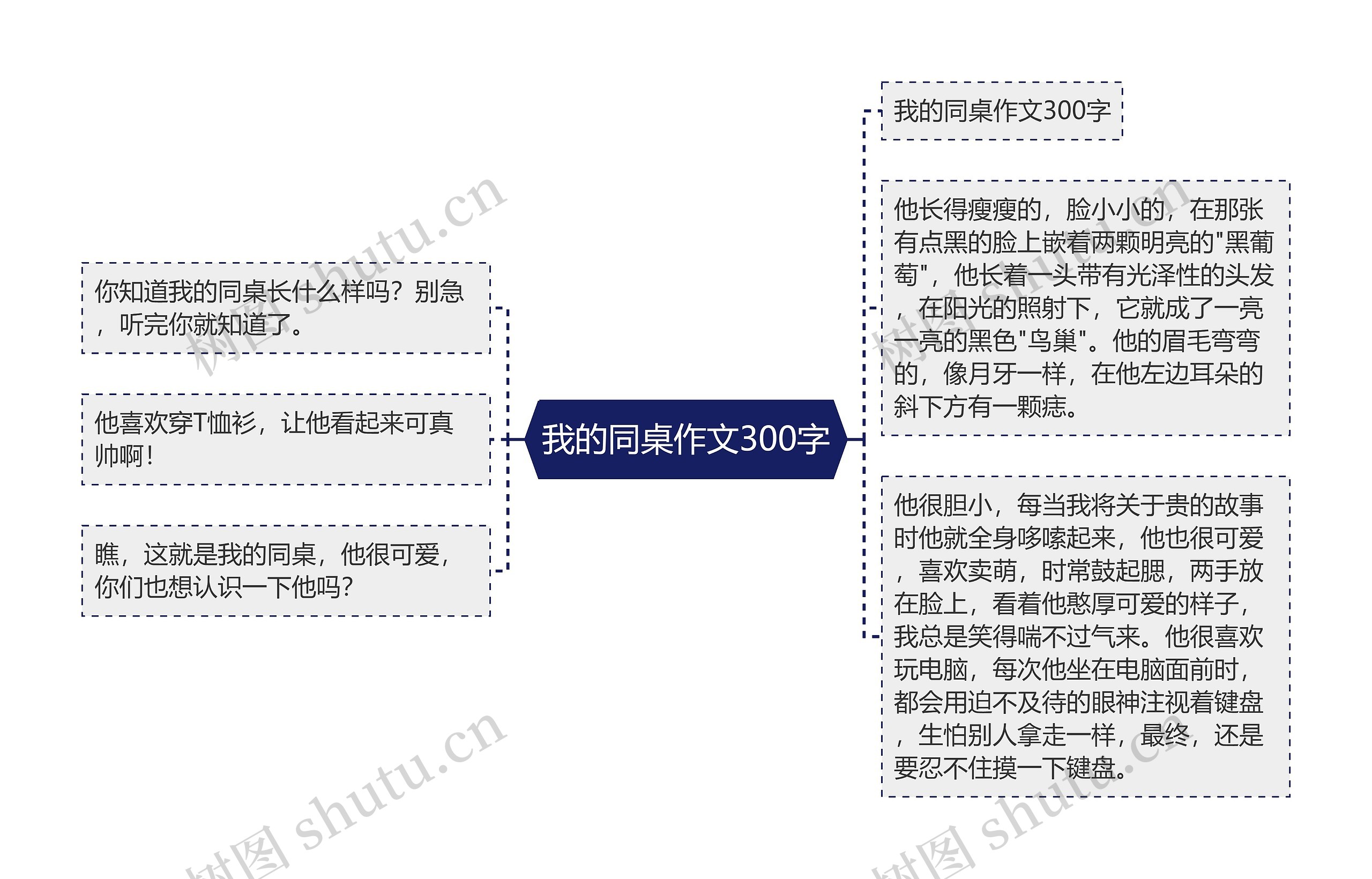 我的同桌作文300字