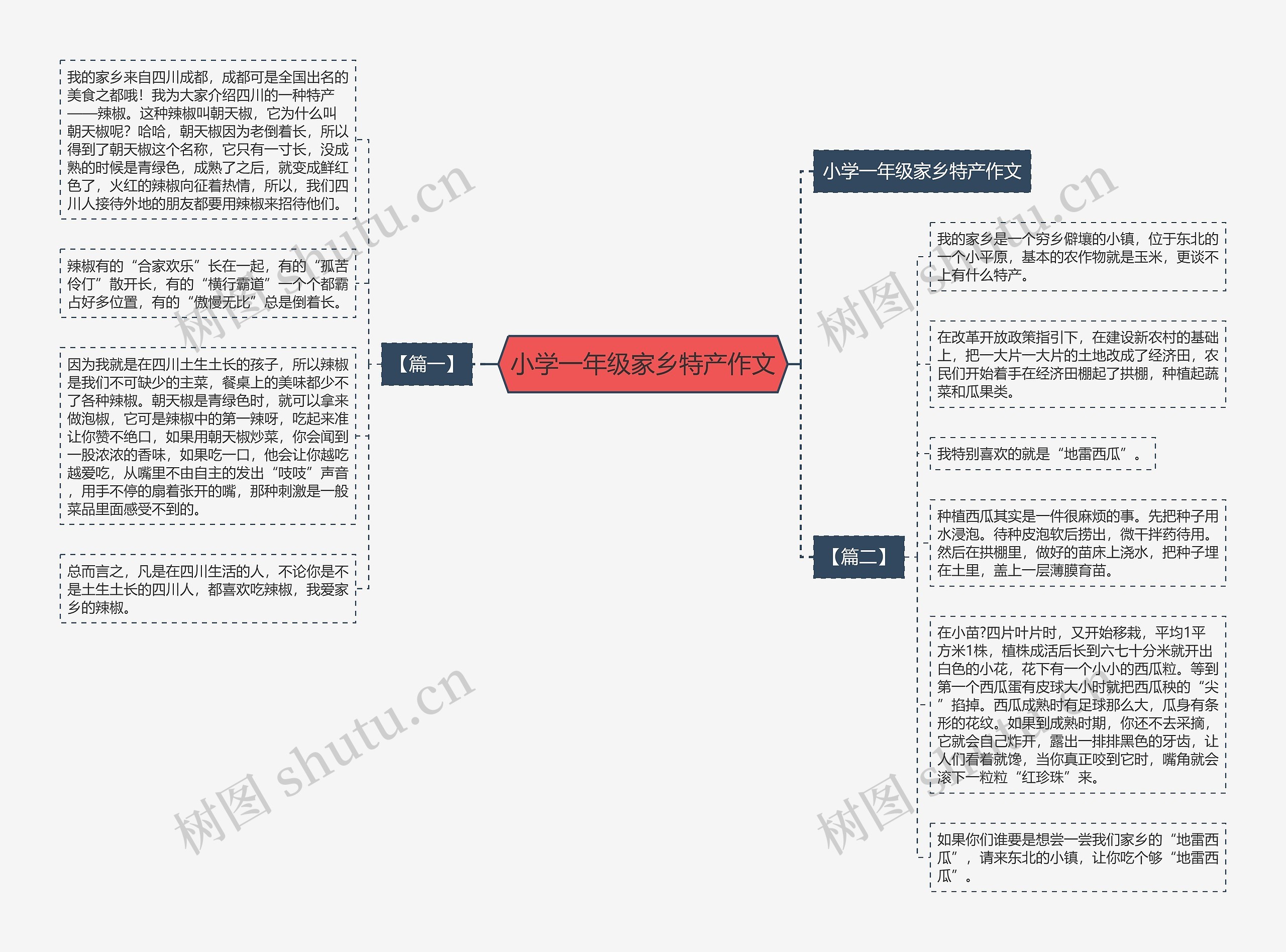 小学一年级家乡特产作文