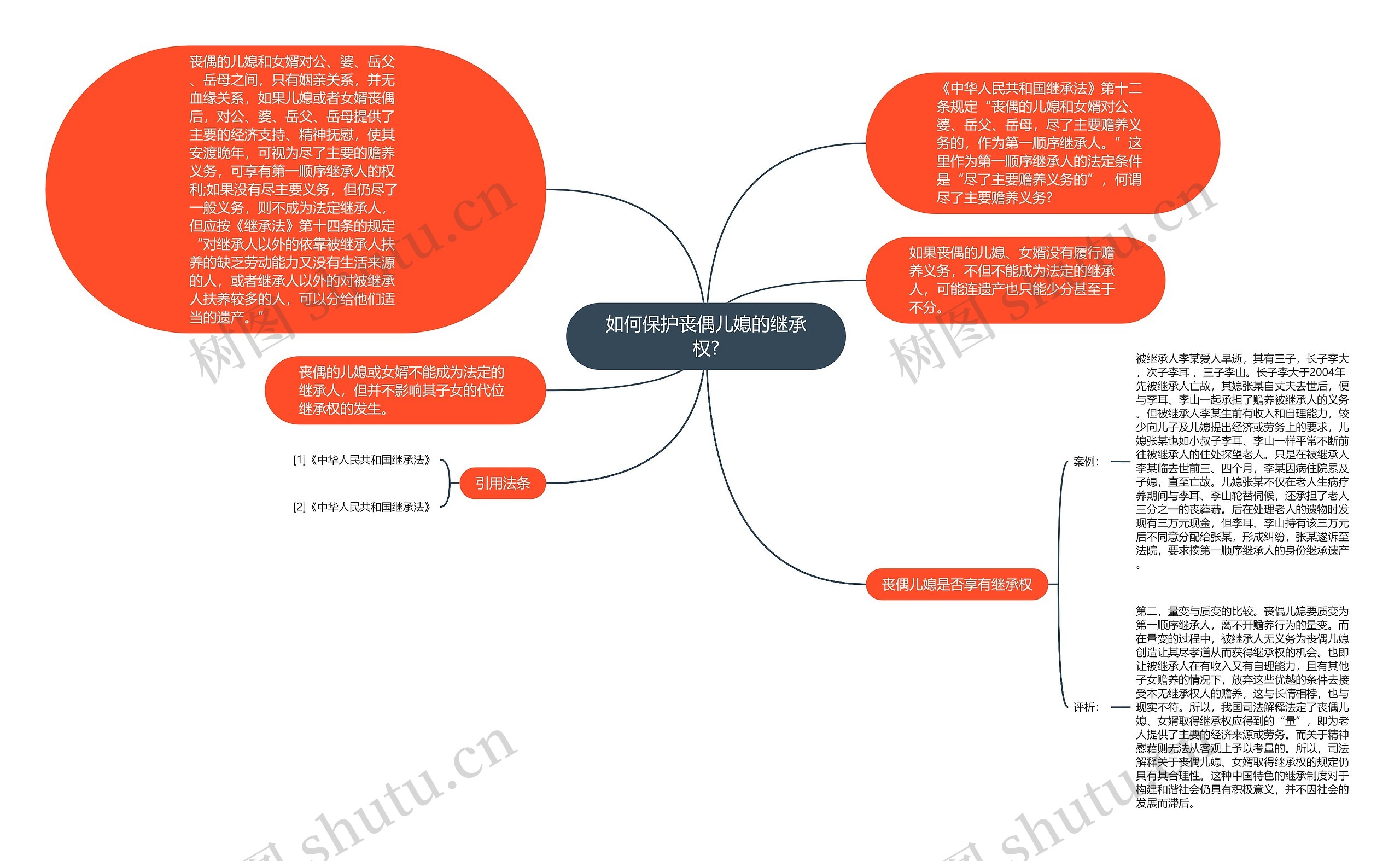 如何保护丧偶儿媳的继承权?思维导图