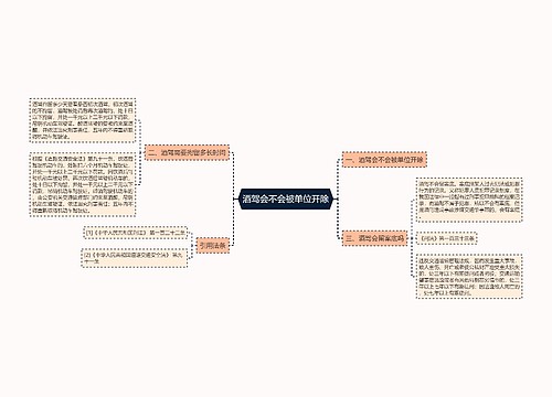 酒驾会不会被单位开除