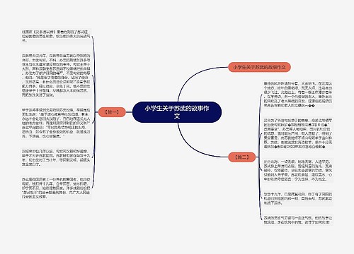 小学生关于苏武的故事作文