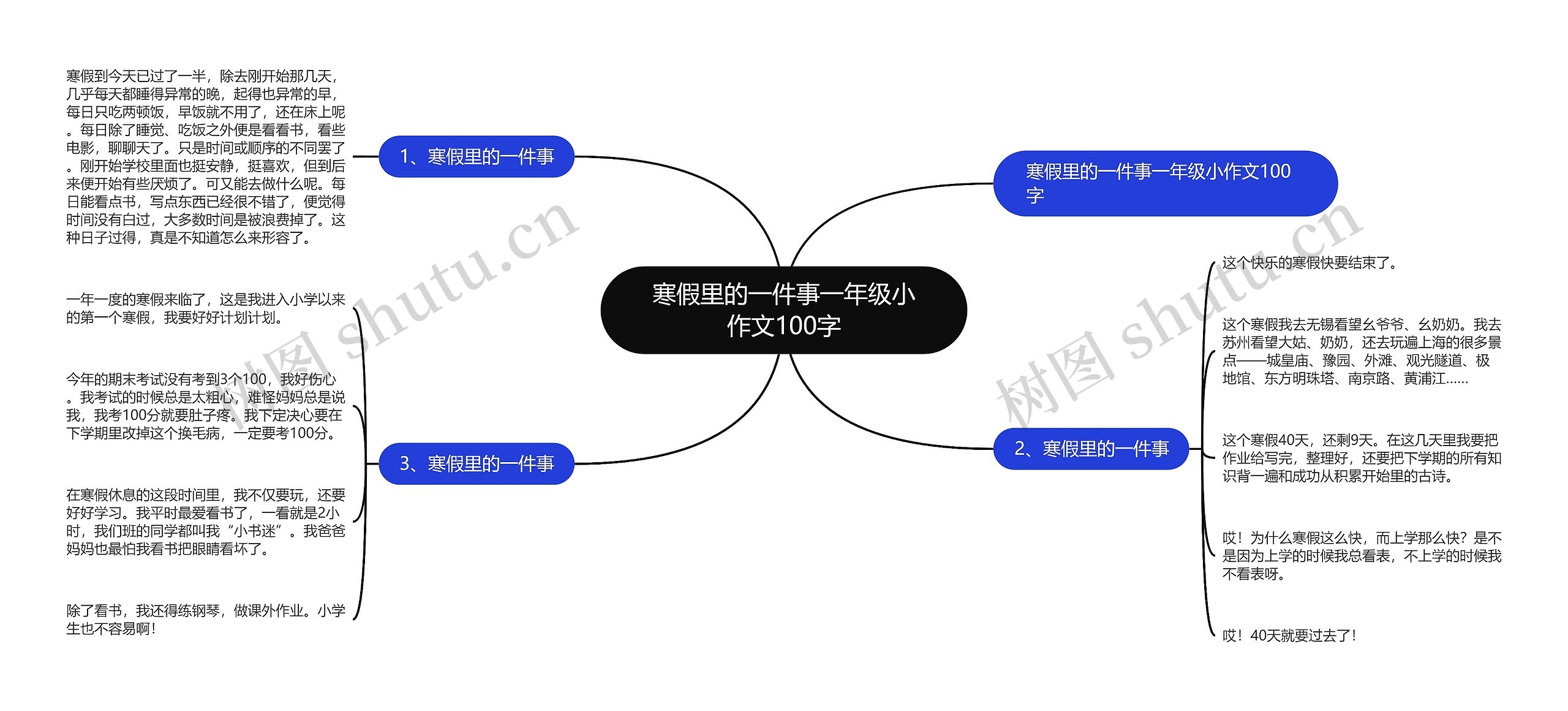寒假里的一件事一年级小作文100字