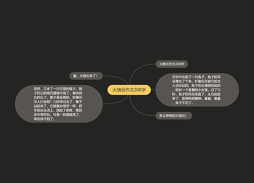 火烧云作文200字