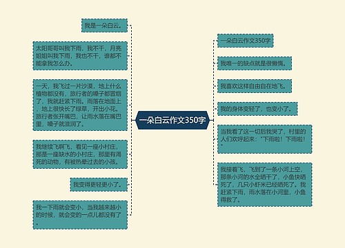 一朵白云作文350字