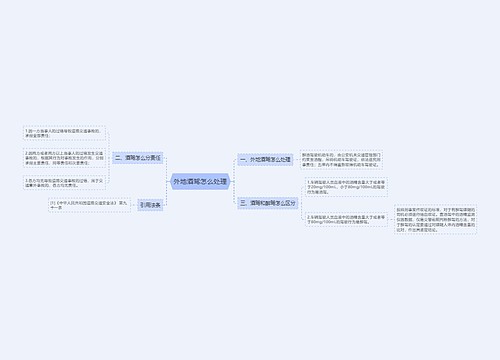 外地酒驾怎么处理