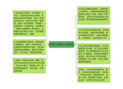 给员工的除夕祝福语