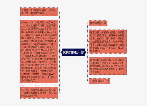 狡猾的狐狸一家