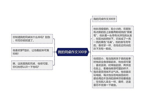 我的同桌作文300字