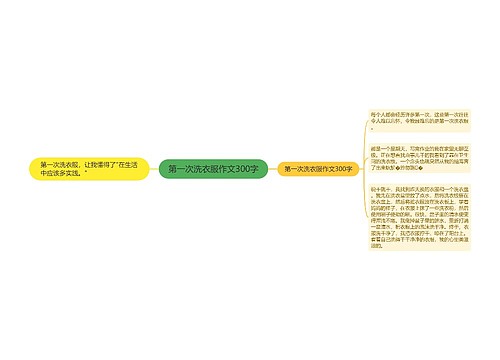 第一次洗衣服作文300字