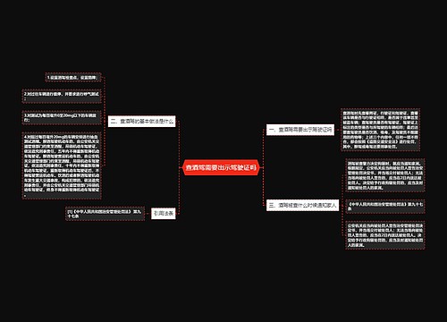 查酒驾需要出示驾驶证吗