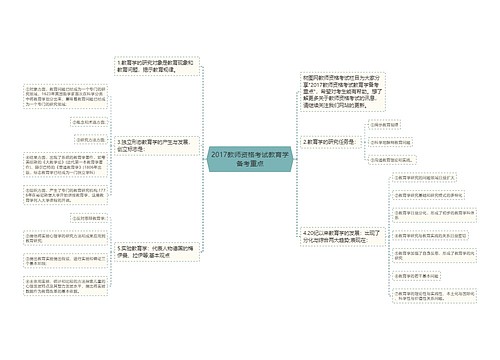 2017教师资格考试教育学备考重点