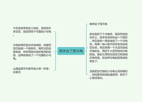 我学会了捏乌龟