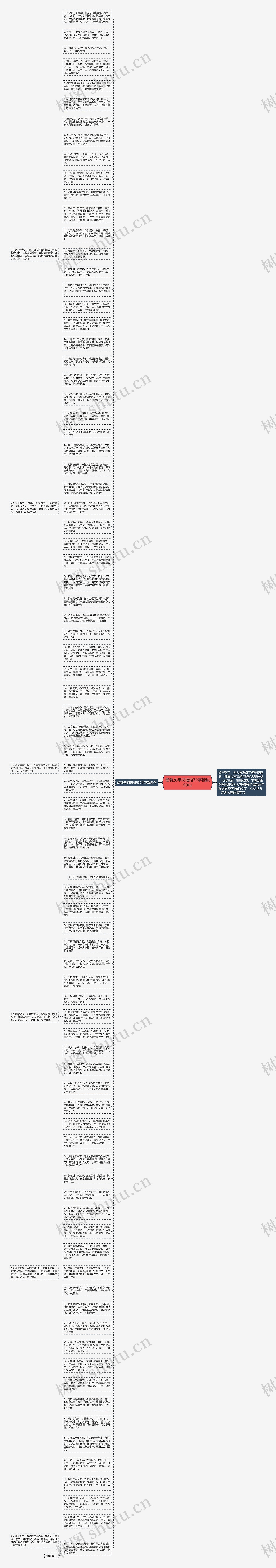 最新虎年祝福语30字精致90句思维导图