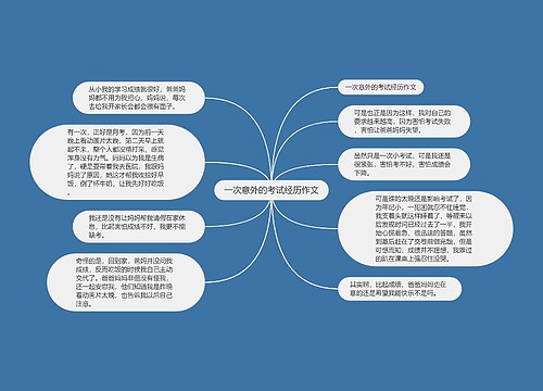 一次意外的考试经历作文