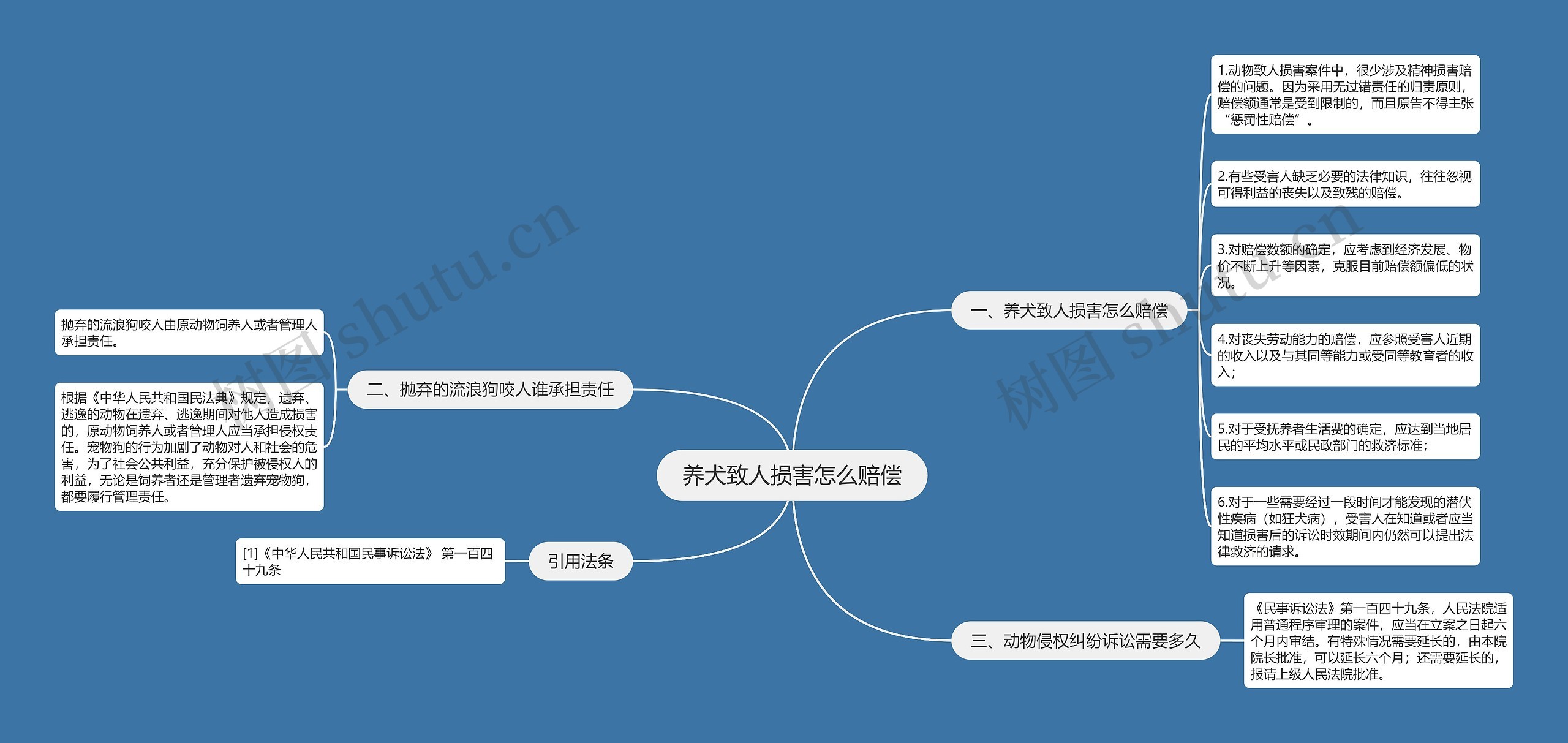 养犬致人损害怎么赔偿思维导图