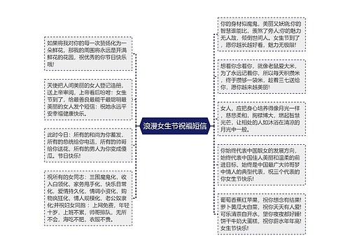 浪漫女生节祝福短信