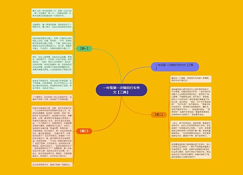 一年级第一次骑自行车作文【三篇】 一年级第一次骑自行车作文【三篇】