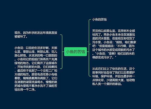 小鱼的苦恼
