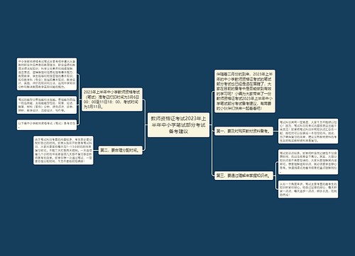 教师资格证考试2023年上半年中小学笔试部分考试备考建议