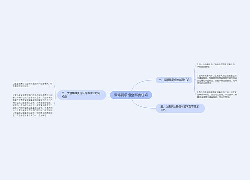 酒驾要承担全部责任吗