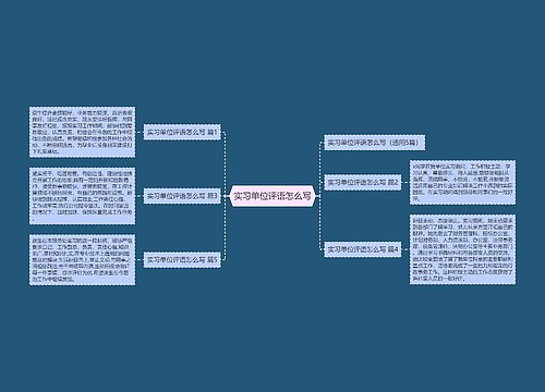 实习单位评语怎么写