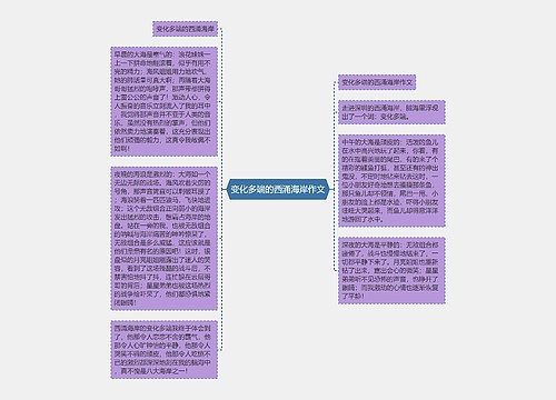 变化多端的西涌海岸作文