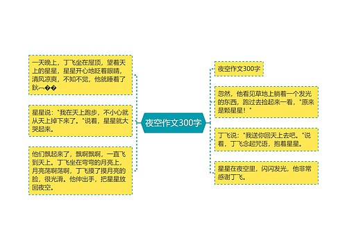 夜空作文300字