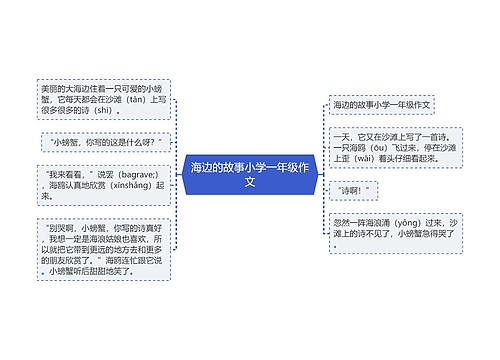 海边的故事小学一年级作文