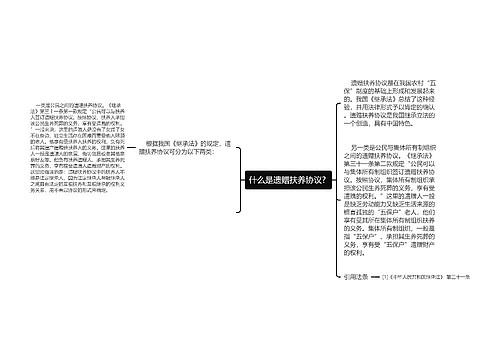 什么是遗赠扶养协议? 