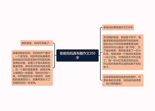 爸爸妈妈真有趣作文350字