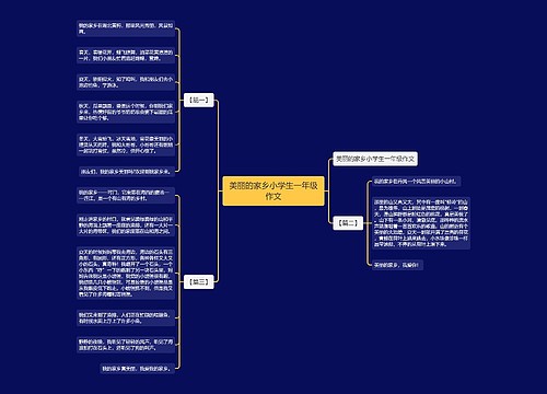 美丽的家乡小学生一年级作文