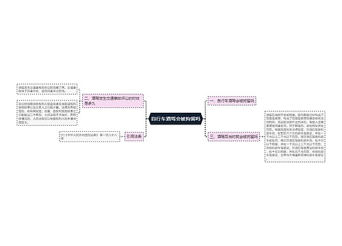 自行车酒驾会被拘留吗