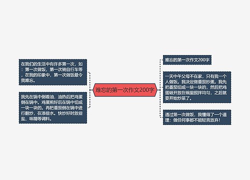 难忘的第一次作文200字