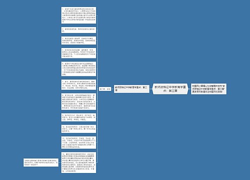 教师资格证中学教育学重点：第三章