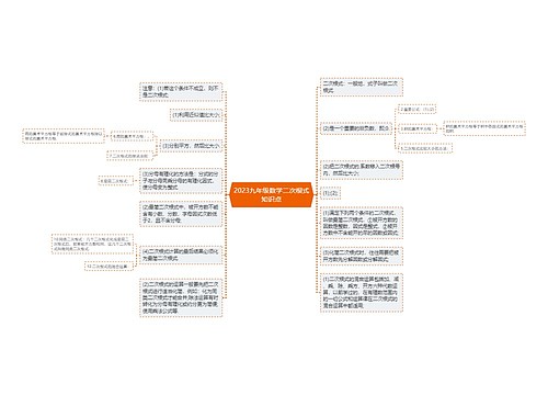 2023九年级数学二次根式知识点