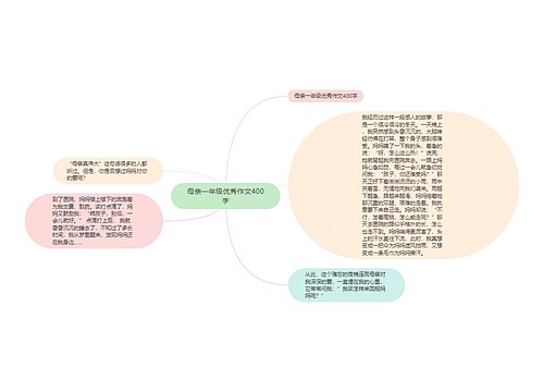 母亲一年级优秀作文400字