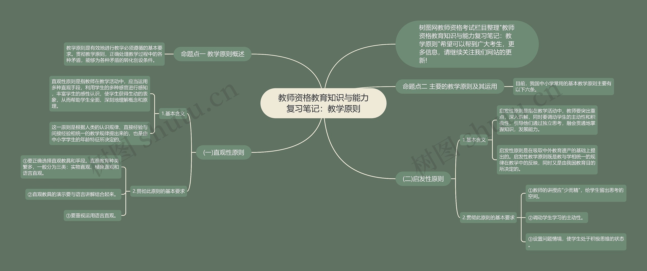 教师资格教育知识与能力复习笔记：教学原则