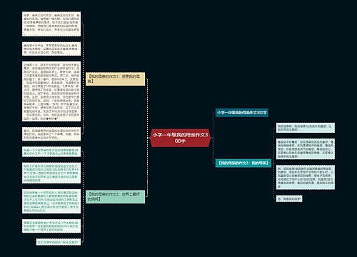 小学一年级我的母亲作文300字