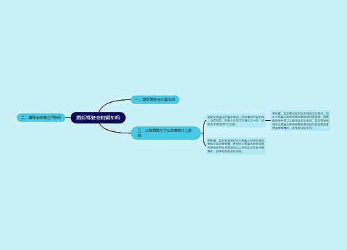 酒后驾驶会扣留车吗